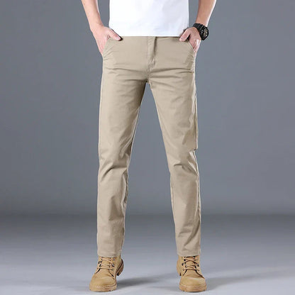 Herren Baumwollhose Slim Fit Gerades Bein
