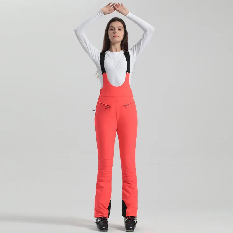 Damenhose mit Trägern Elastischer Bund