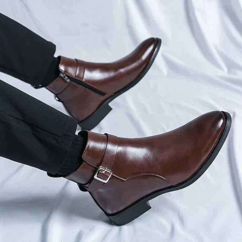 Herren Chelsea Stiefel Klassisches Ankle Design