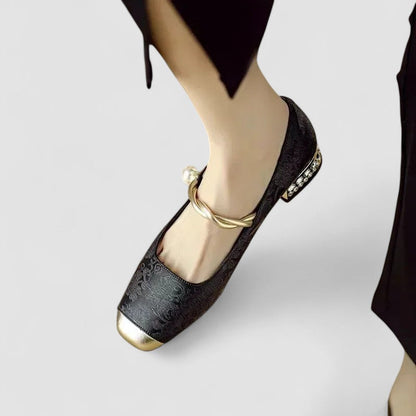 Damen Orthopädische Mary Jane Schuhe Niedriger Absatz