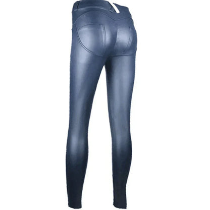 Norvielle Damen Skinny Jeans Stretch Nahtlos
