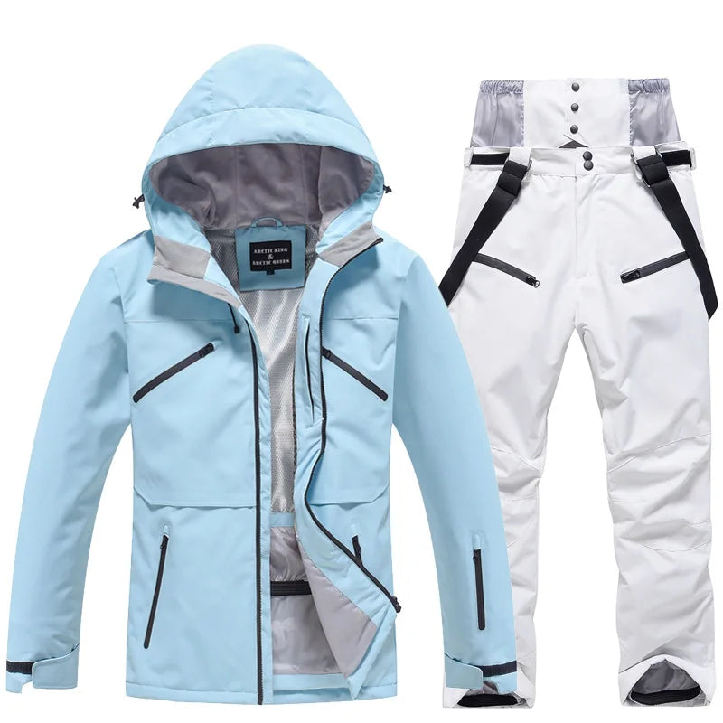Unisex Skianzug 2-teilig Wasserdicht Funktionstil