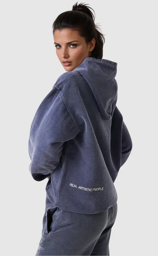 Herren Hoodie Front-Print Baumwolle