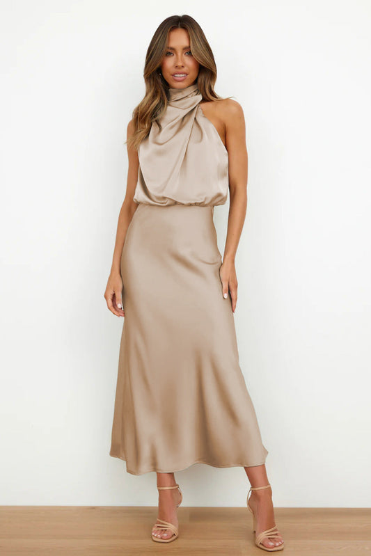 Damenkleid Neckholder A-Linie - Norvielle