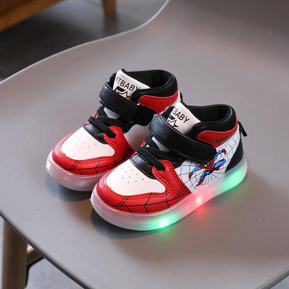Kinder Laufschuhe LED Leuchtsohle Klettverschluss
