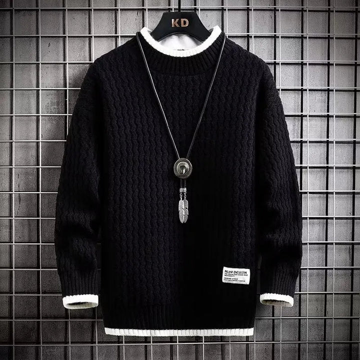 Levi Damen Turtleneck Farbblockiert Kabelstrick