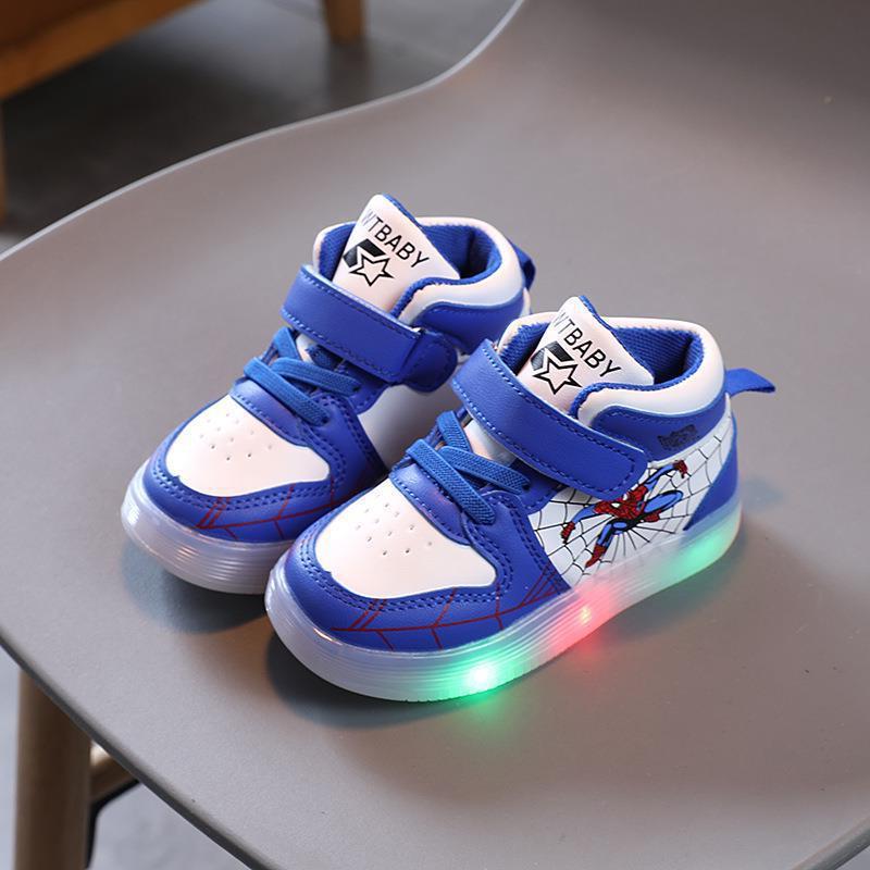 Kinder Laufschuhe LED Leuchtsohle Klettverschluss