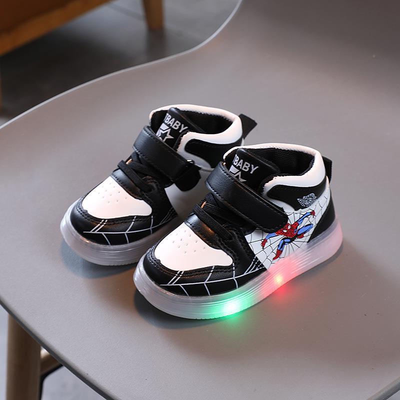 Kinder Laufschuhe LED Leuchtsohle Klettverschluss