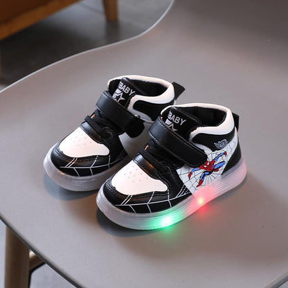 Kinder Laufschuhe LED Leuchtsohle Klettverschluss