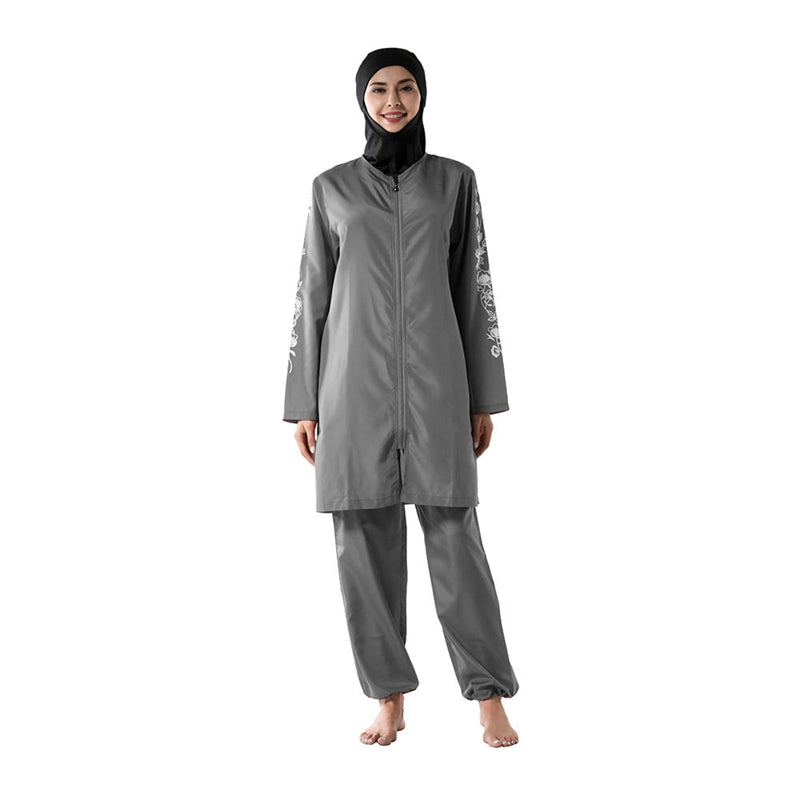 Burkini Badeanzug für Frauen Islamisches Badekleid Schwarz - Norvielle