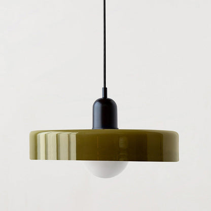 Bauhaus Pendelleuchte Farbiges Glas
