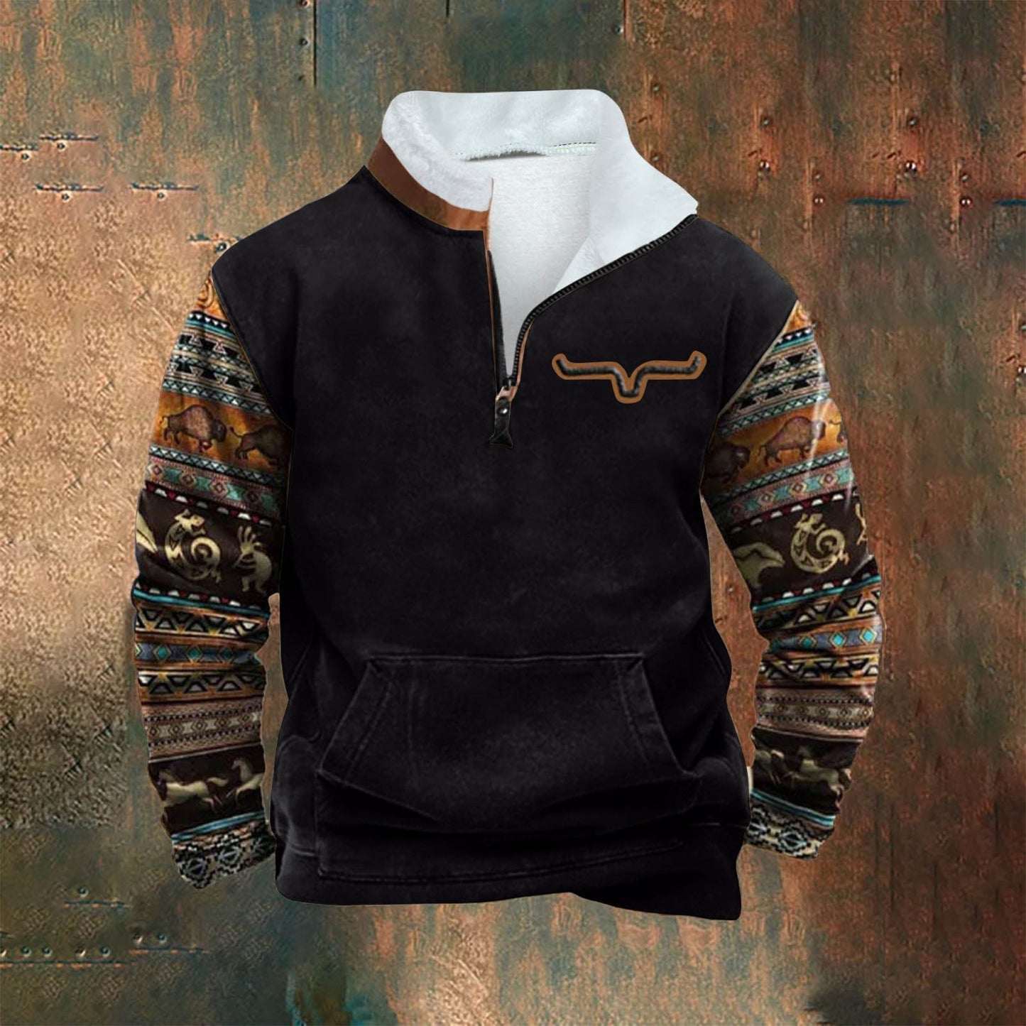 Leichte Herren Urbanjacke Klassischer Kragen Schwarz - Norvielle