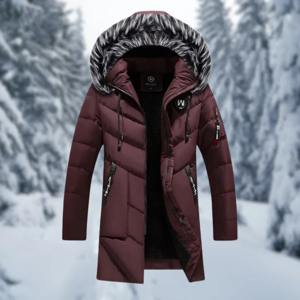 Damen Steppjacke Übergröße Fleece Kapuze Reißverschluss Taschen - Norvielle