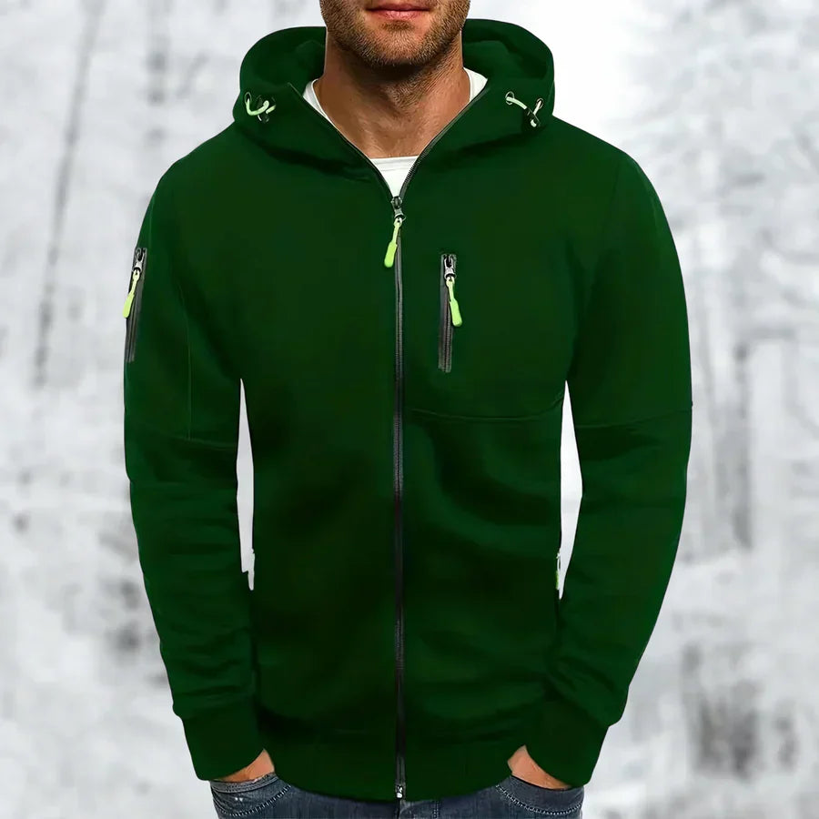 Herren Winterjacke Kapuze Kurz