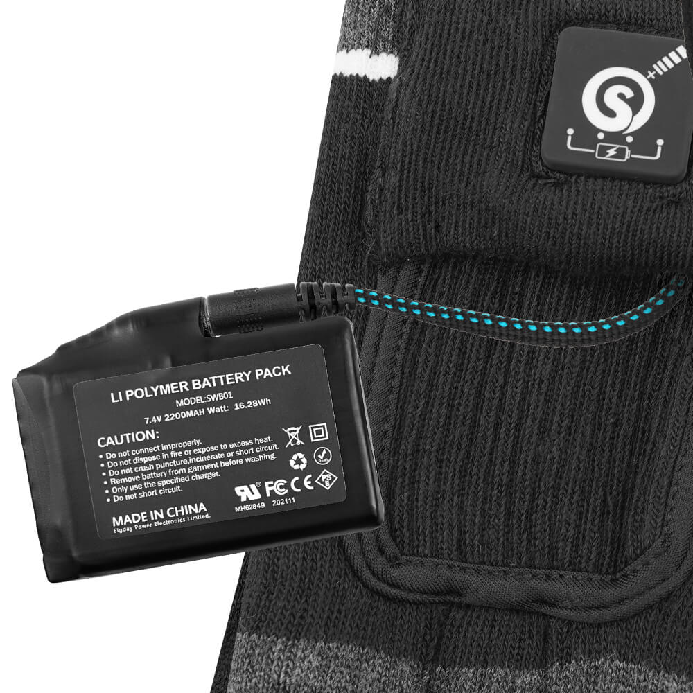 Beheizbare Socken 7.4V für Männer Frauen Wärme