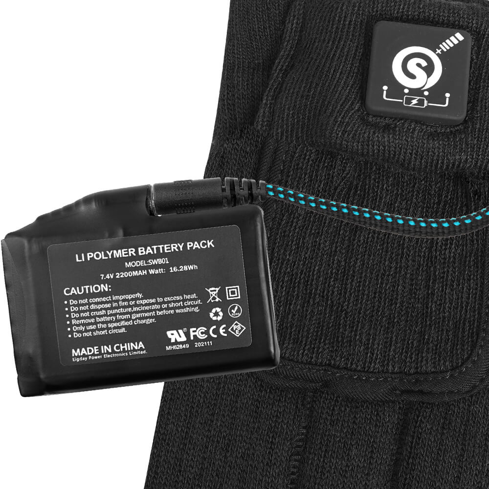 Heizsocken Batteriebetriebene 7.4V Unisex