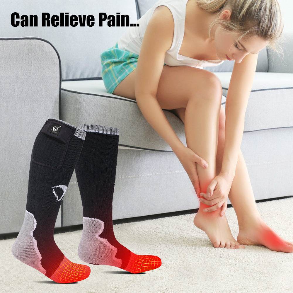 Heizsocken Wiederaufladbar Akku Thermo Baumwollsocke