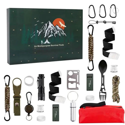 AdventureGear Adventskalender 24 Outdoor-Werkzeuge - Norvielle