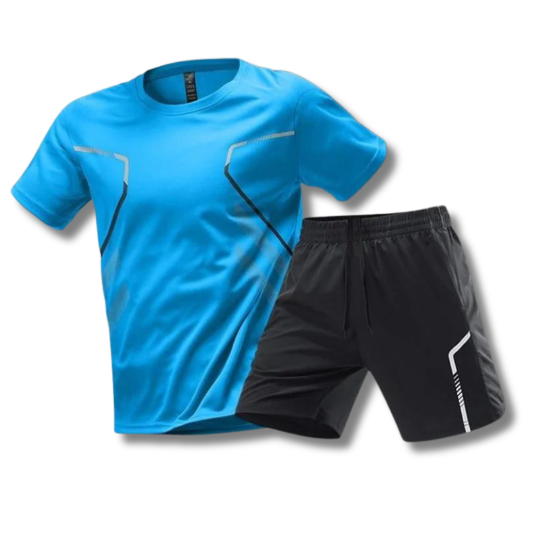 Herren Sportset T-Shirt und Kurzehose Baumwolle