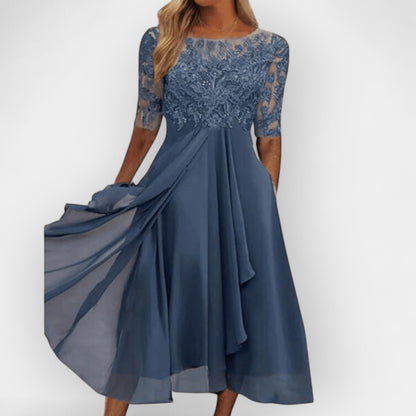 Damen Midi Kleid Festlich - Norvielle