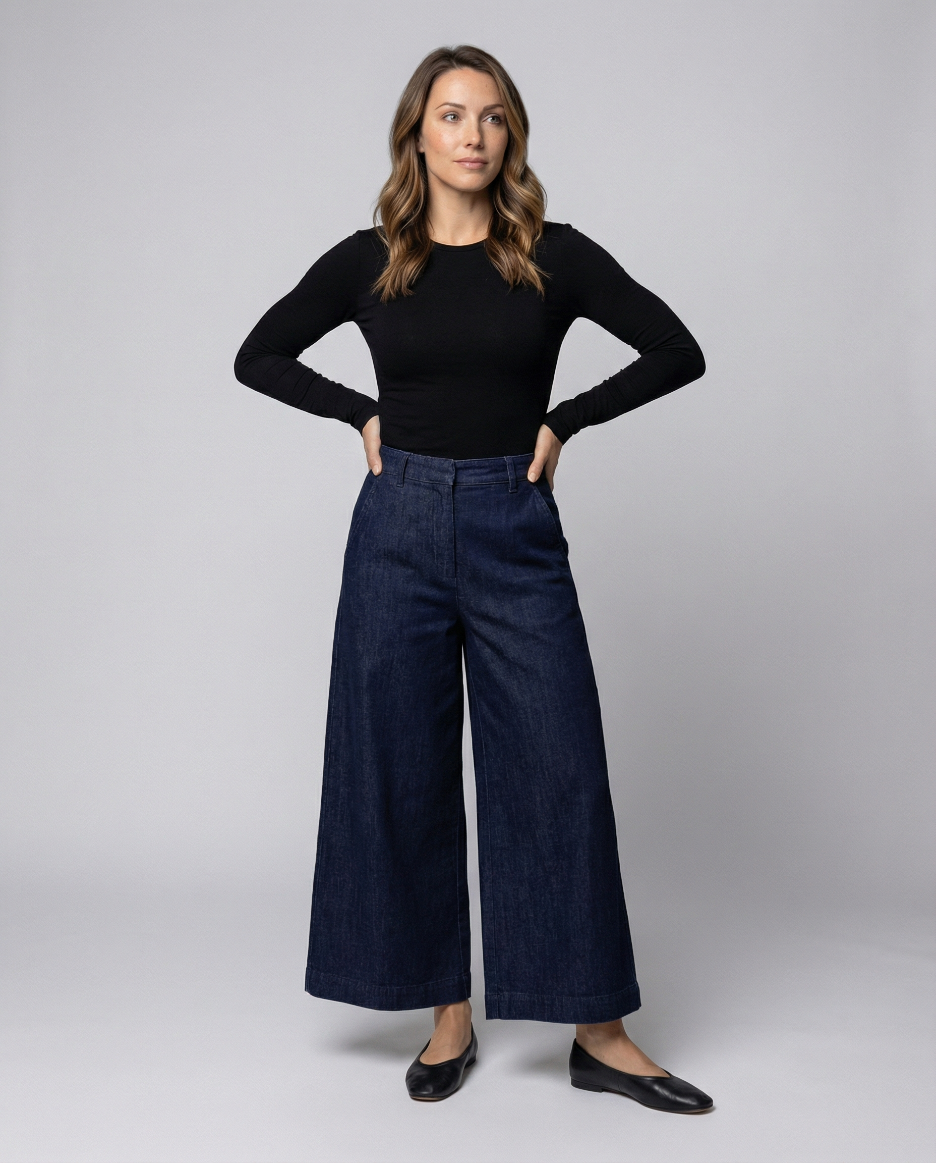 Damen Jeans Hose Blau - Norvielle