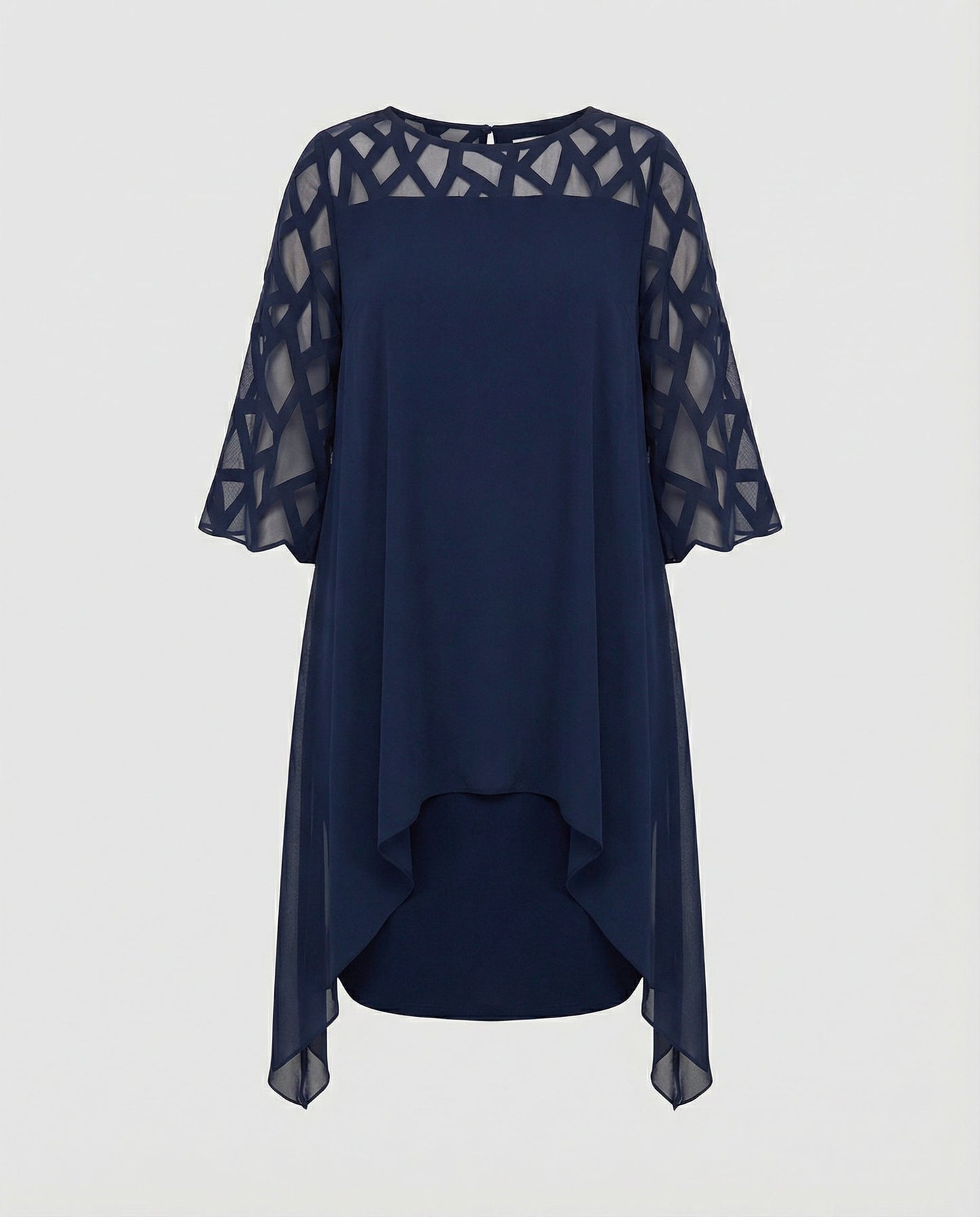 Elegantes Damen Midi-Kleid Übergröße