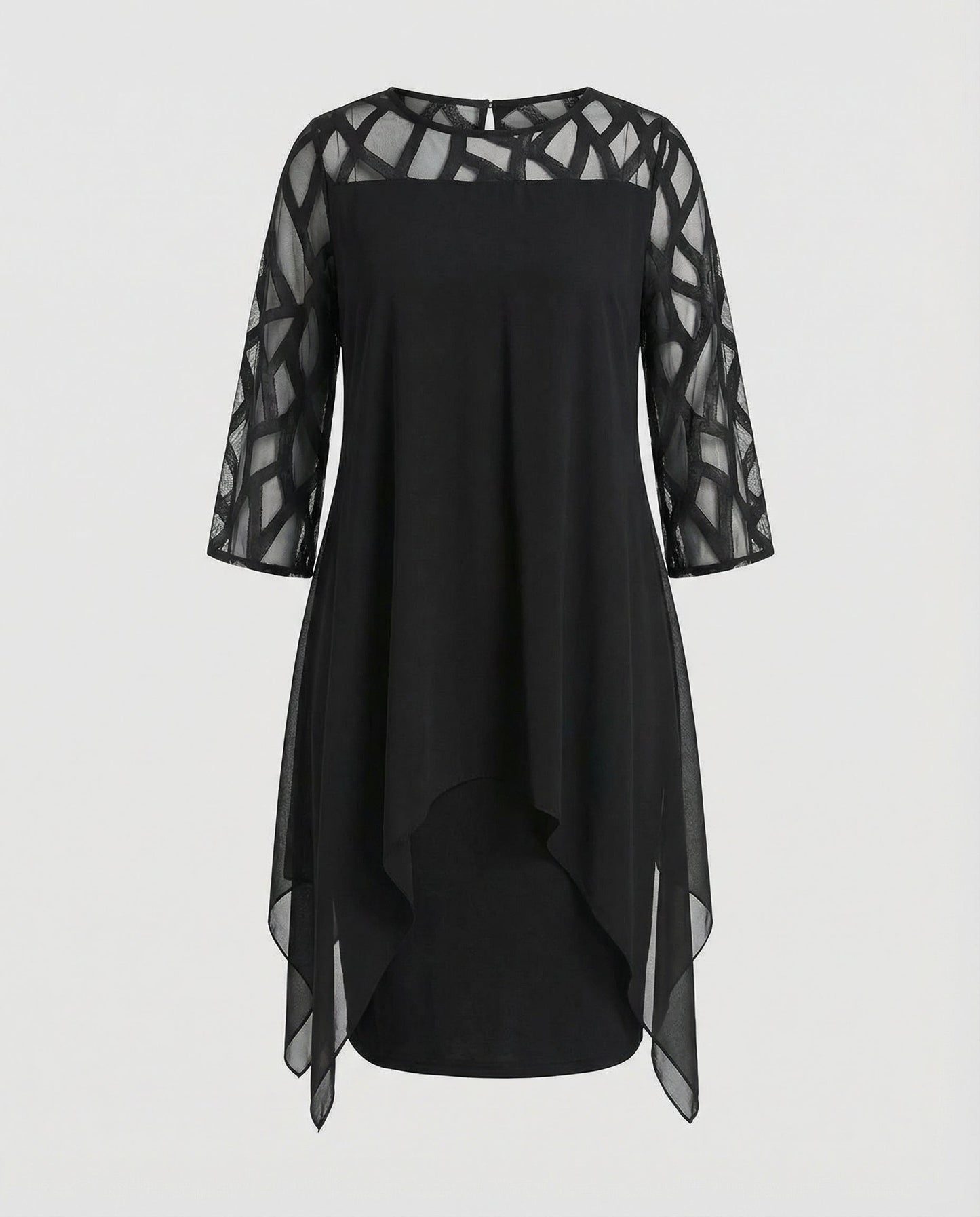 Elegantes Damen Midi-Kleid Übergröße