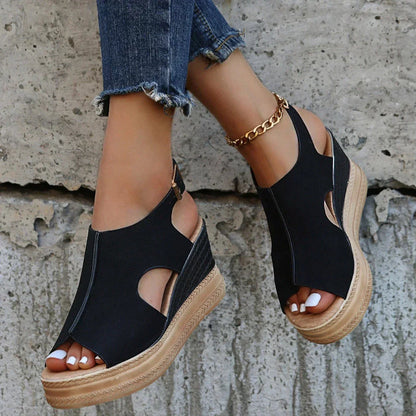 Norvielle Damen Orthopädische Keilsandalen Sommer Leicht