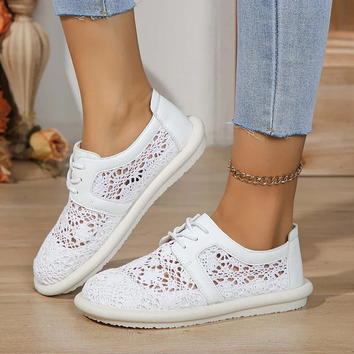 Norvielle Damen Orthopädische Laufschuhe Atmungsaktives Mesh