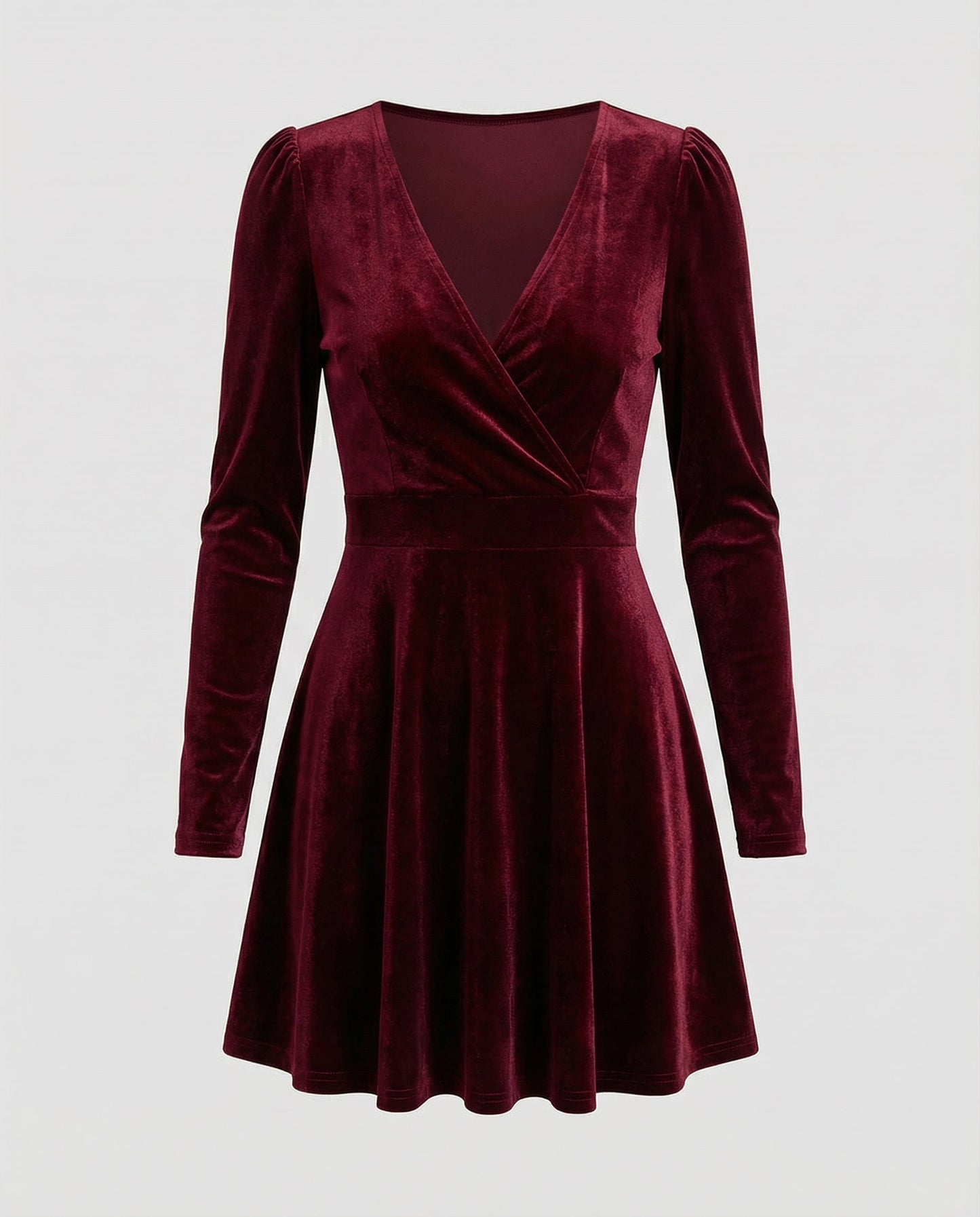 Damen Samtkleid Rot Elegantes