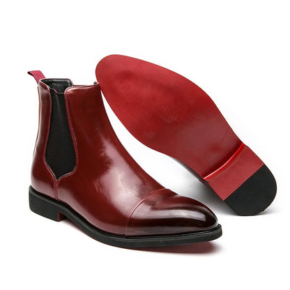 Herren Chelsea Stiefel Cap Toe Elastisch