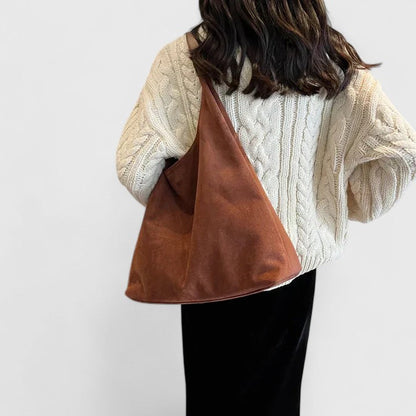 Damen Schultertasche Minimalistisch Schwarz - Norvielle