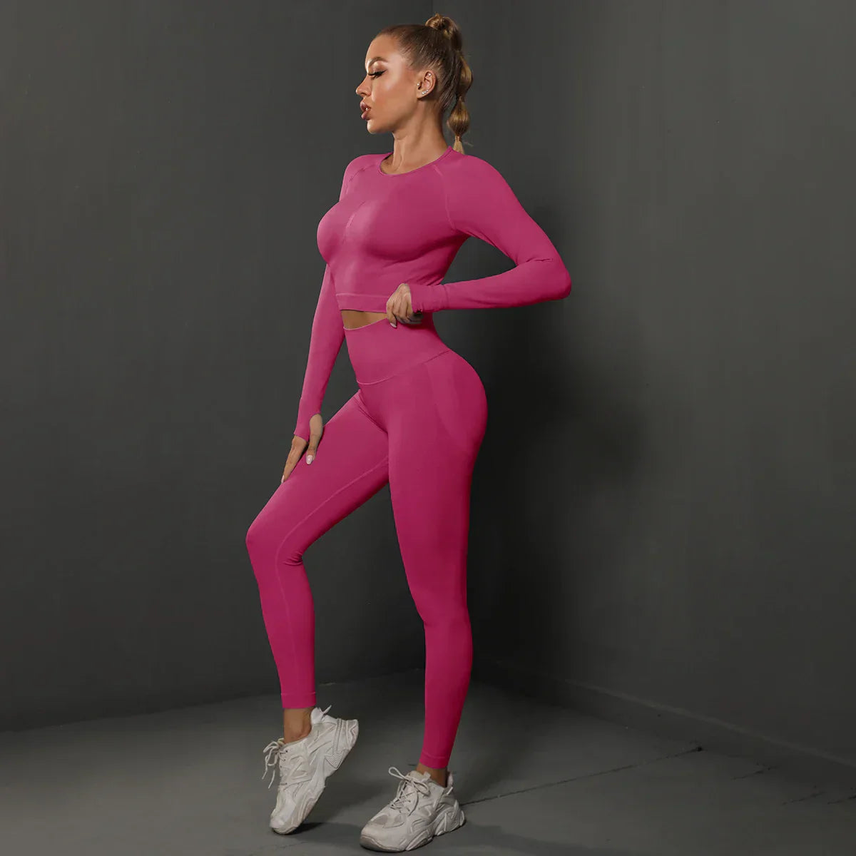 Damen Jogginganzug Sportlich Zweiteilig