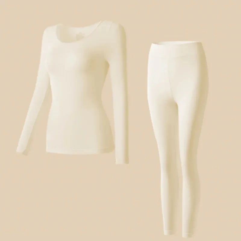Thermounterwäsche Set Damen Langarmshirt und Leggings