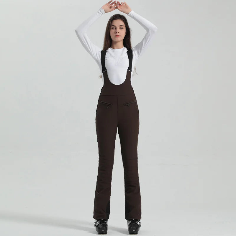 Damenhose mit Trägern Elastischer Bund
