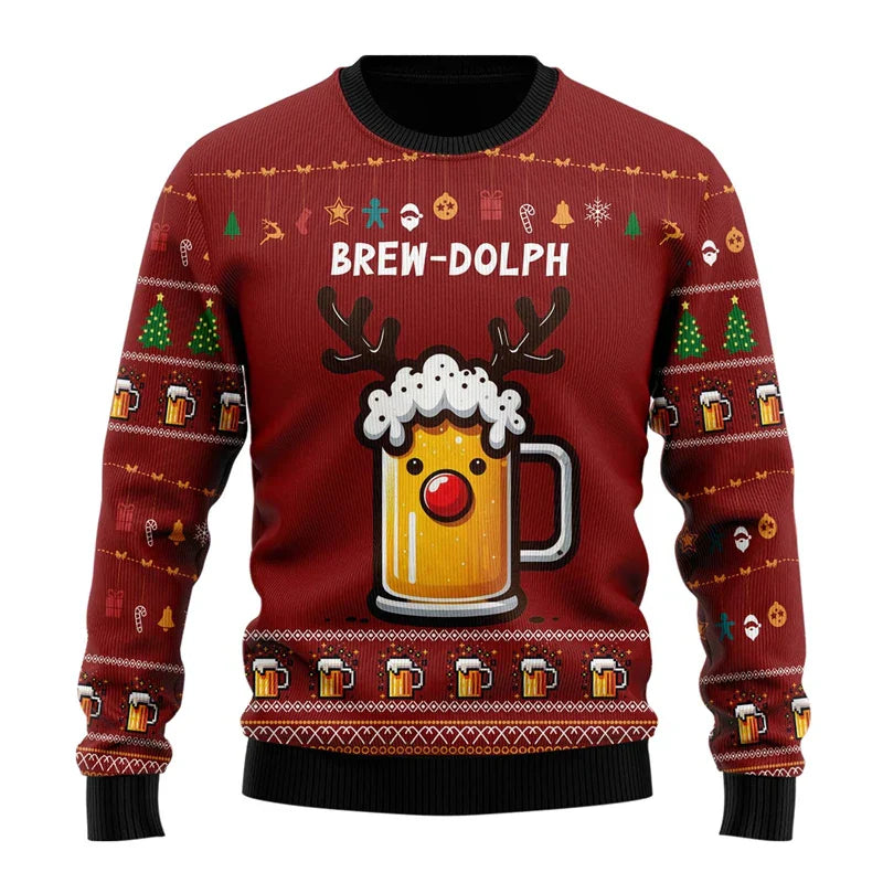 Herren Pullover Musterdesign Moderner Schnitt