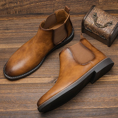 Herren Chelsea Stiefel Bequem Winter
