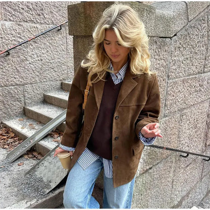 Elegante e Wildlederjacke