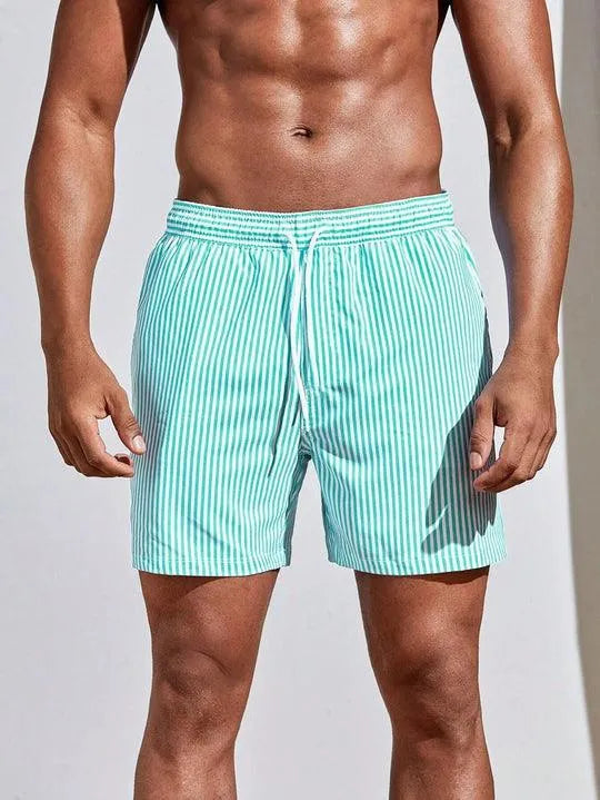 Herren Badeshorts Gestreift Sommer