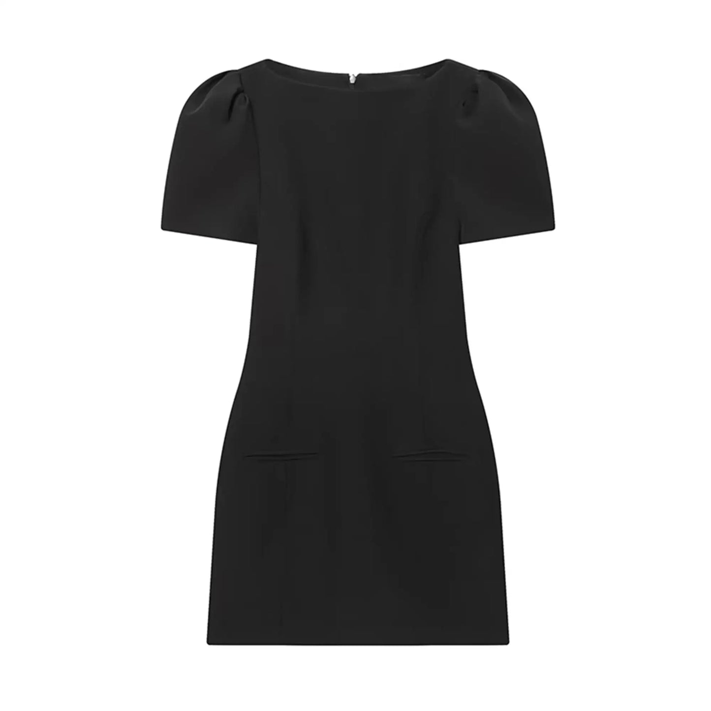 Taillierte Damenkleid Puffärmel Clean Fit Mini
