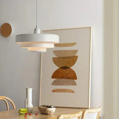 Alumea Minimalistische Pendelleuchte Macaron Nordisch Weiß