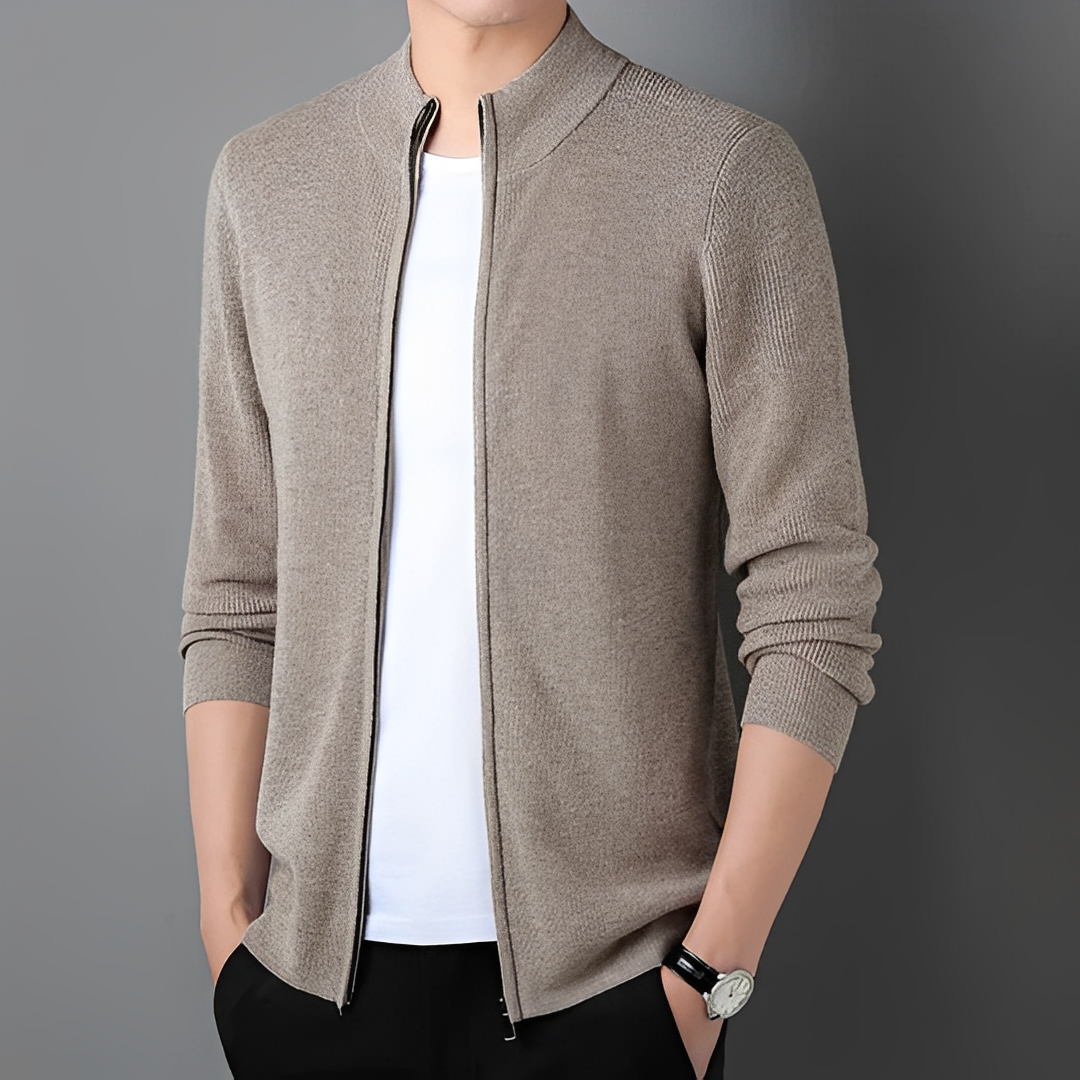 Herren Cardigan Reißverschluss Bequem - Norvielle