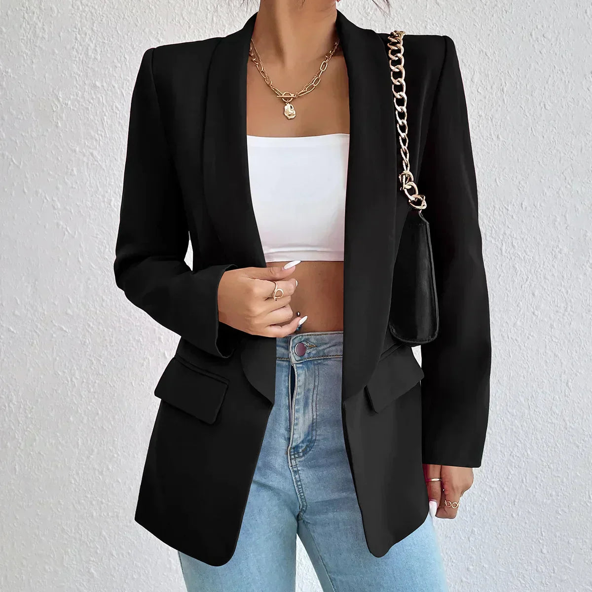 Norvielle Damen Büroblazer Elegantes Design - Norvielle