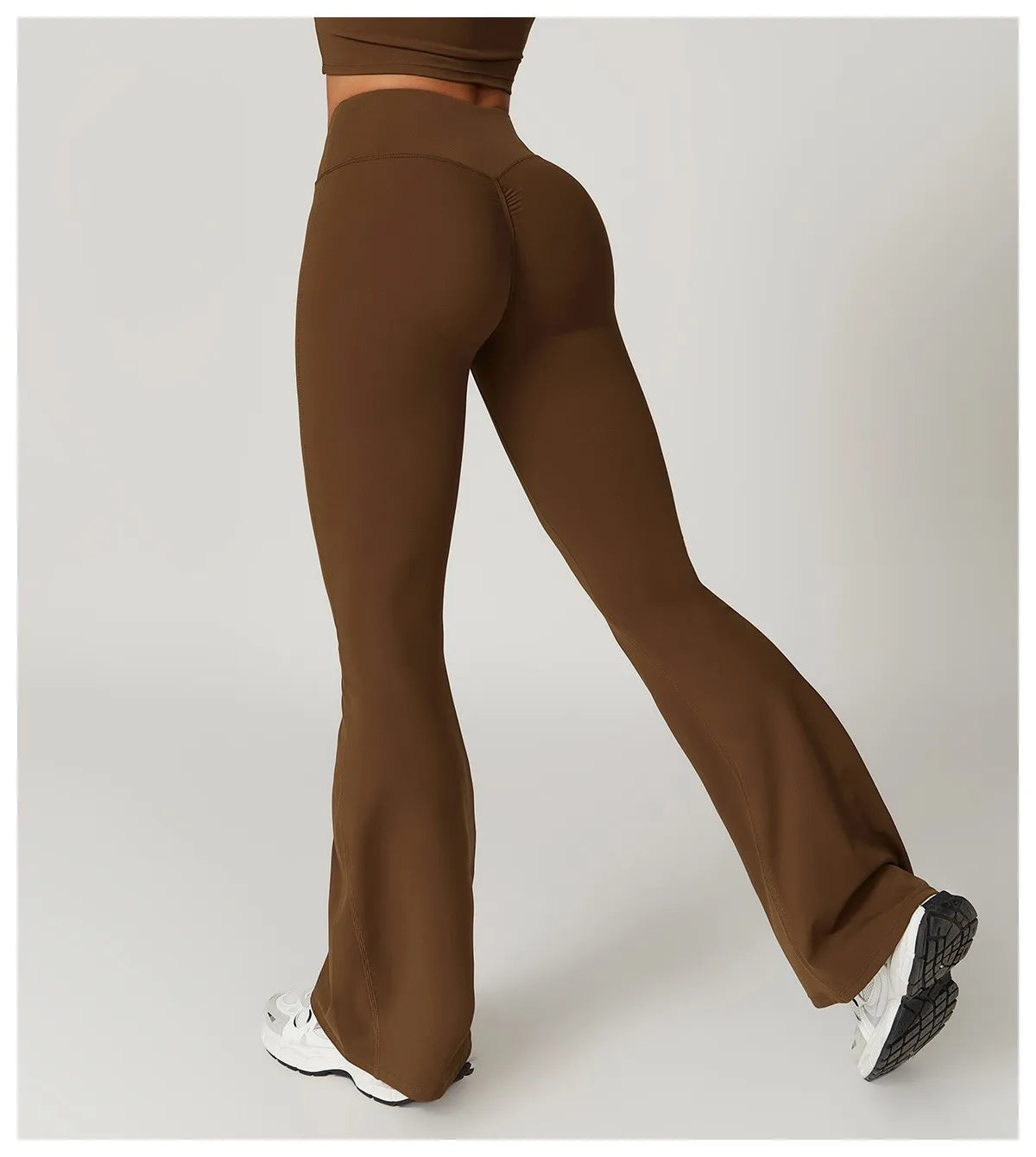 Damen Yoga Hose Hohe Taille Mit Seitlichem Bundabschluss