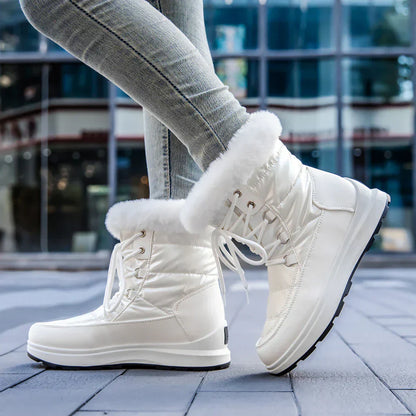 Damen Winterstiefel Isoliert Wärme Rutschfeste Sohle