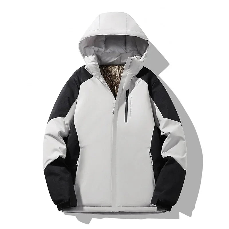 Damen Colorblock Skijacke Winterjacke