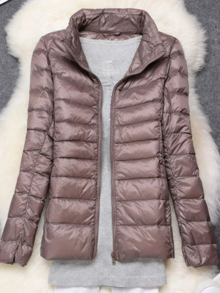 Norvielle Damen Daunenjacke Ultraleicht Mit Kapuze