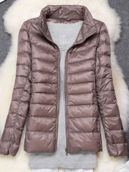 Norvielle Damen Daunenjacke Ultraleicht Mit Kapuze