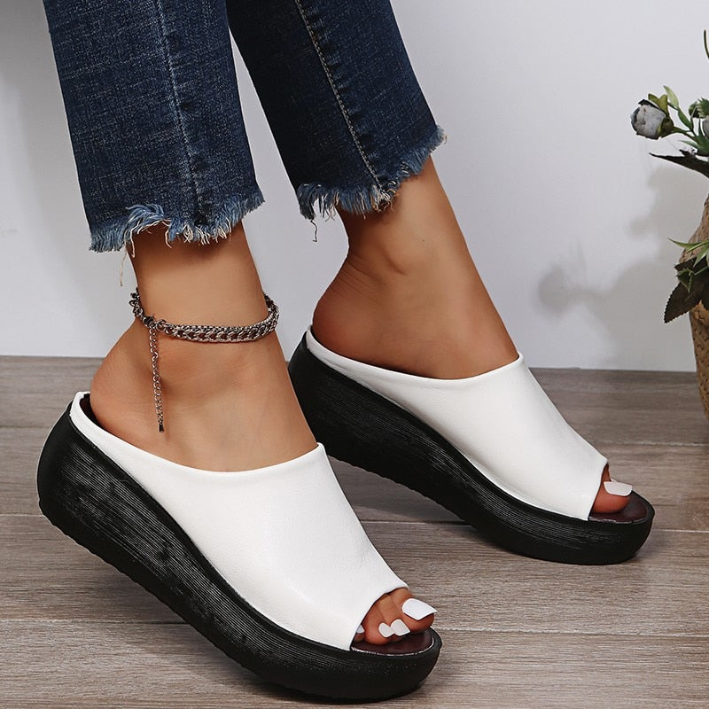 Damen Sandalen Ganzjahres-Modell Leder