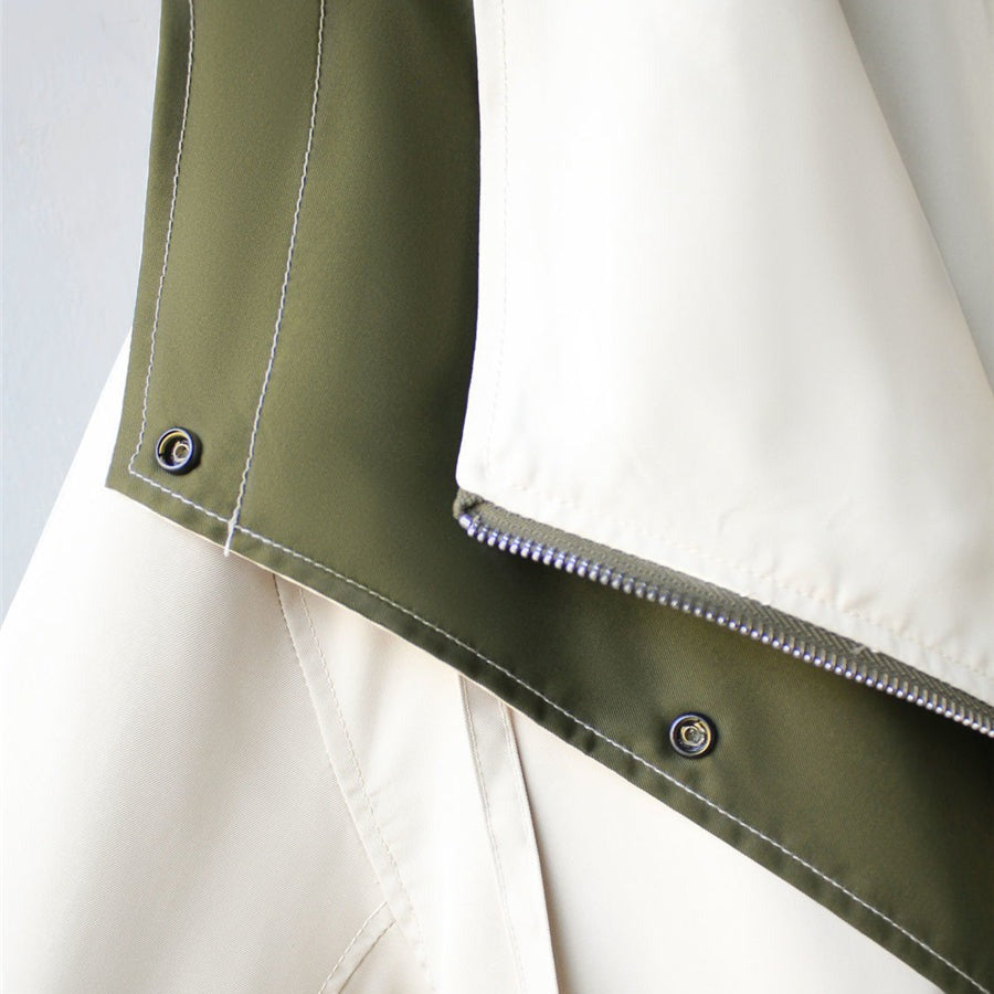 Damen Übergangsjacke Moderner Layer-Look Frühjahr Herbst
